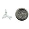 Sterling Silver Dolphin Charm Jewelry Ocean Pendant 17mm x 16mm